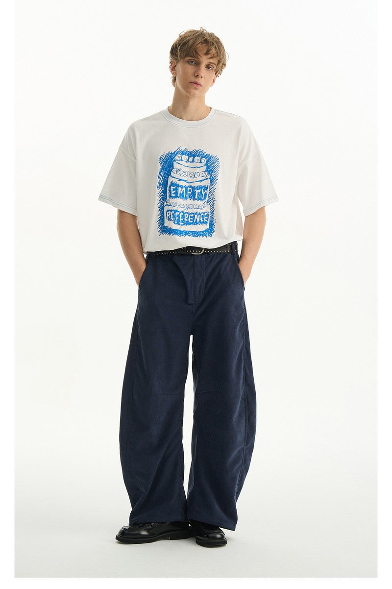 White Soft Graphic Lounge Tee