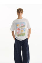 Whimsical Sketch Cotton Tee