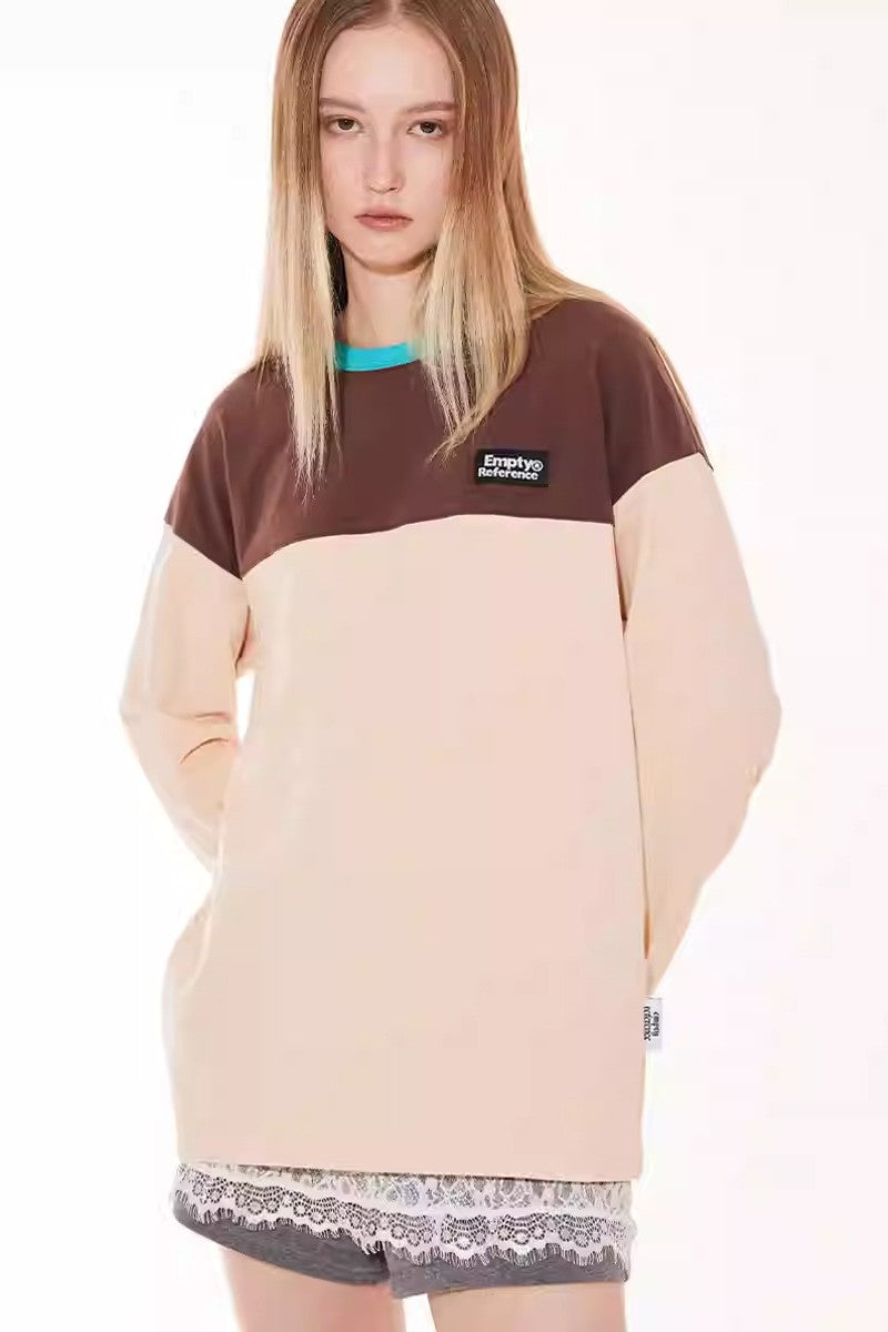 Letter Patch Contrast Tee