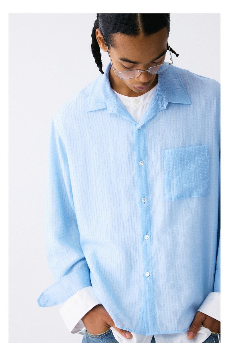 Tencel Slub Double Layer Shirt
