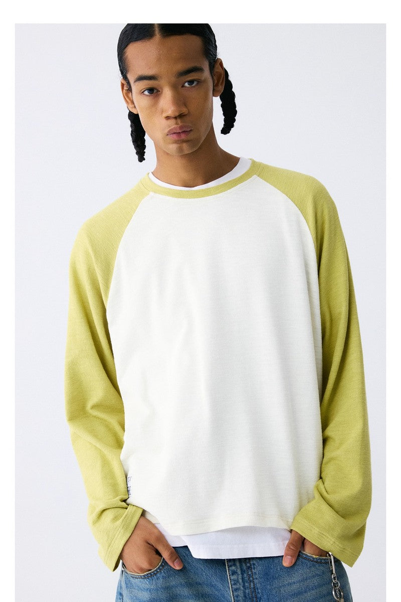 Striped Raglan Sleeve Tee