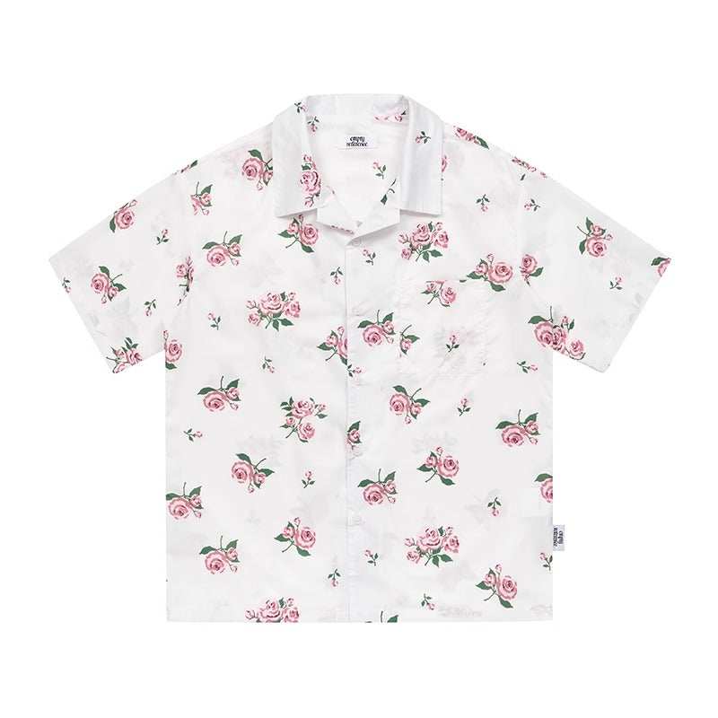 Rose Floral Print Shirt - Empty Reference