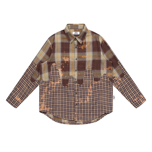 Asymmetrical Plaid Shirt