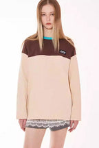 Letter Patch Contrast Tee