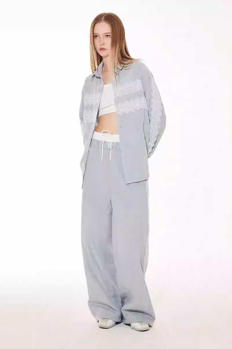 Lace Panel Plaid Pants - Empty Reference