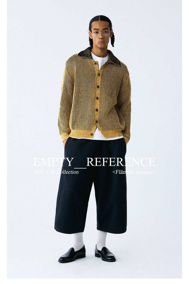 Vintage Stripe Knit Cardigan - Empty Reference