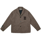 Brown Plaid Vintage Blazer - Empty Reference