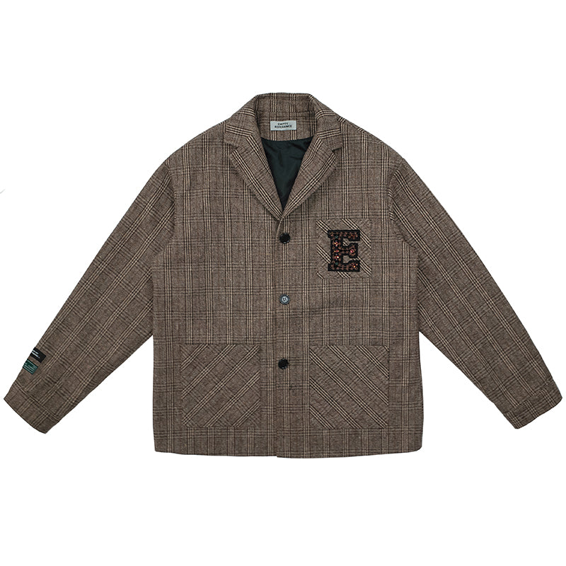 Brown Plaid Vintage Blazer