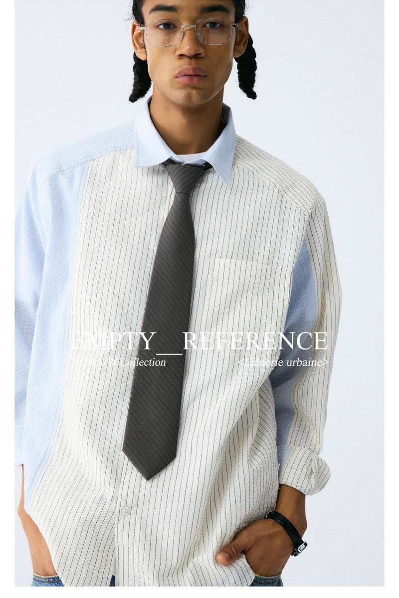 Striped Panel Classic Shirt - Empty Reference