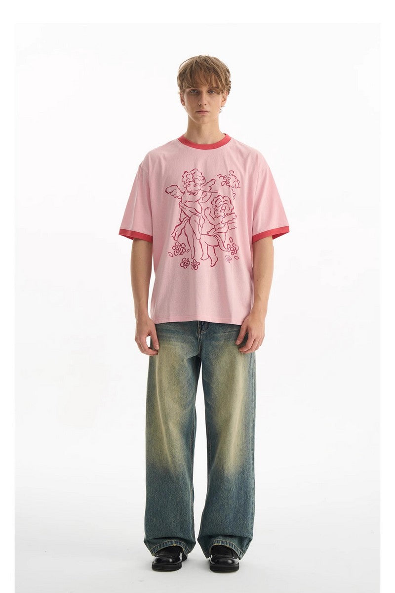 Angel Patchwork Graphic Tee