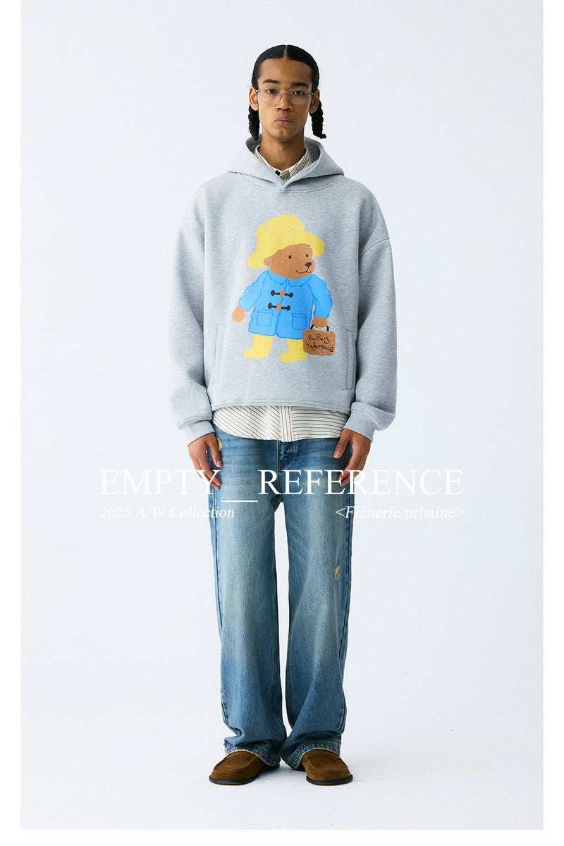 Teddy Briefcase Graphic Hoodie - Empty Reference