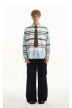 Layered Stripe Contrast Shirt - Empty Reference