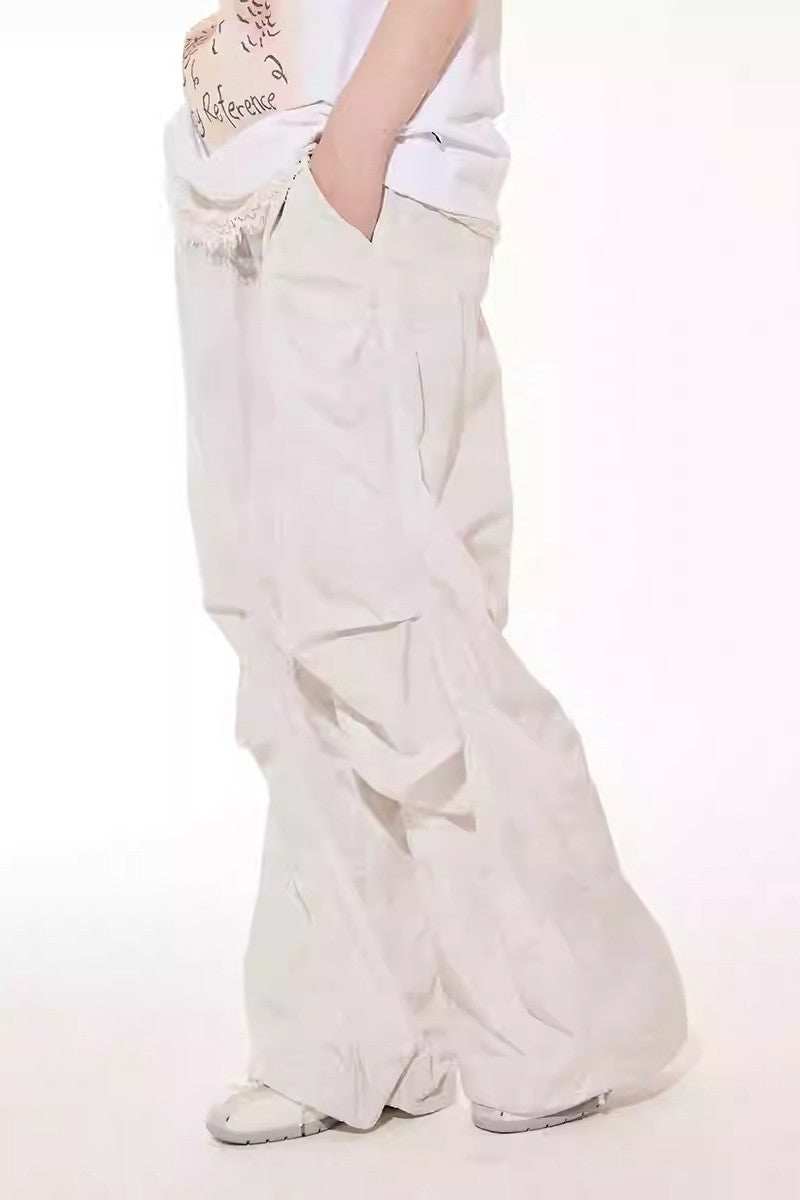 Pleated Botanical Paratrooper Pants - Empty Reference