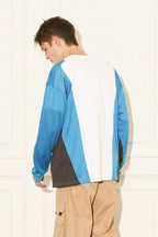Colorblock Mesh Graphic Jersey Tee - Empty Reference