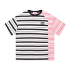 Striped Deconstructed Patchwork Tee