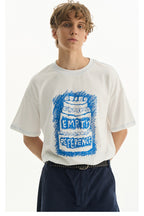 White Soft Graphic Lounge Tee