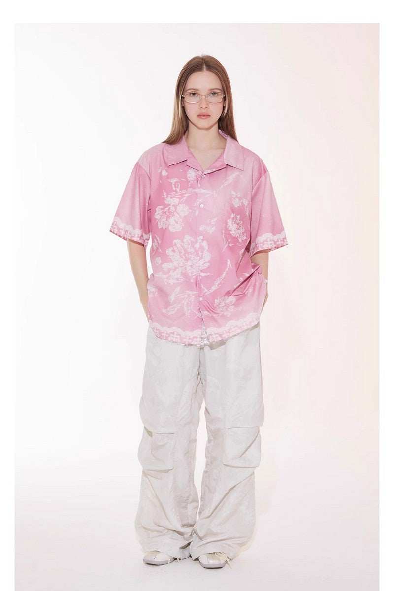 Gradient Lace Graphic Shirt - Empty Reference