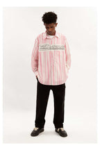 Pink Stripe Logo Shirt - Empty Reference