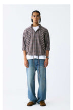 Wrinkled Plaid Drawstring Shirt - Empty Reference