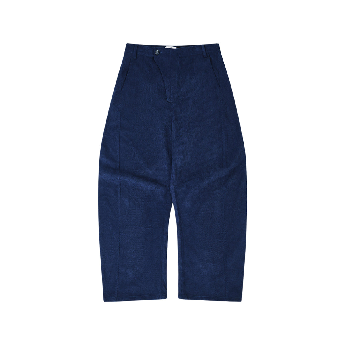 Navy Corduroy Wide Blade Trousers