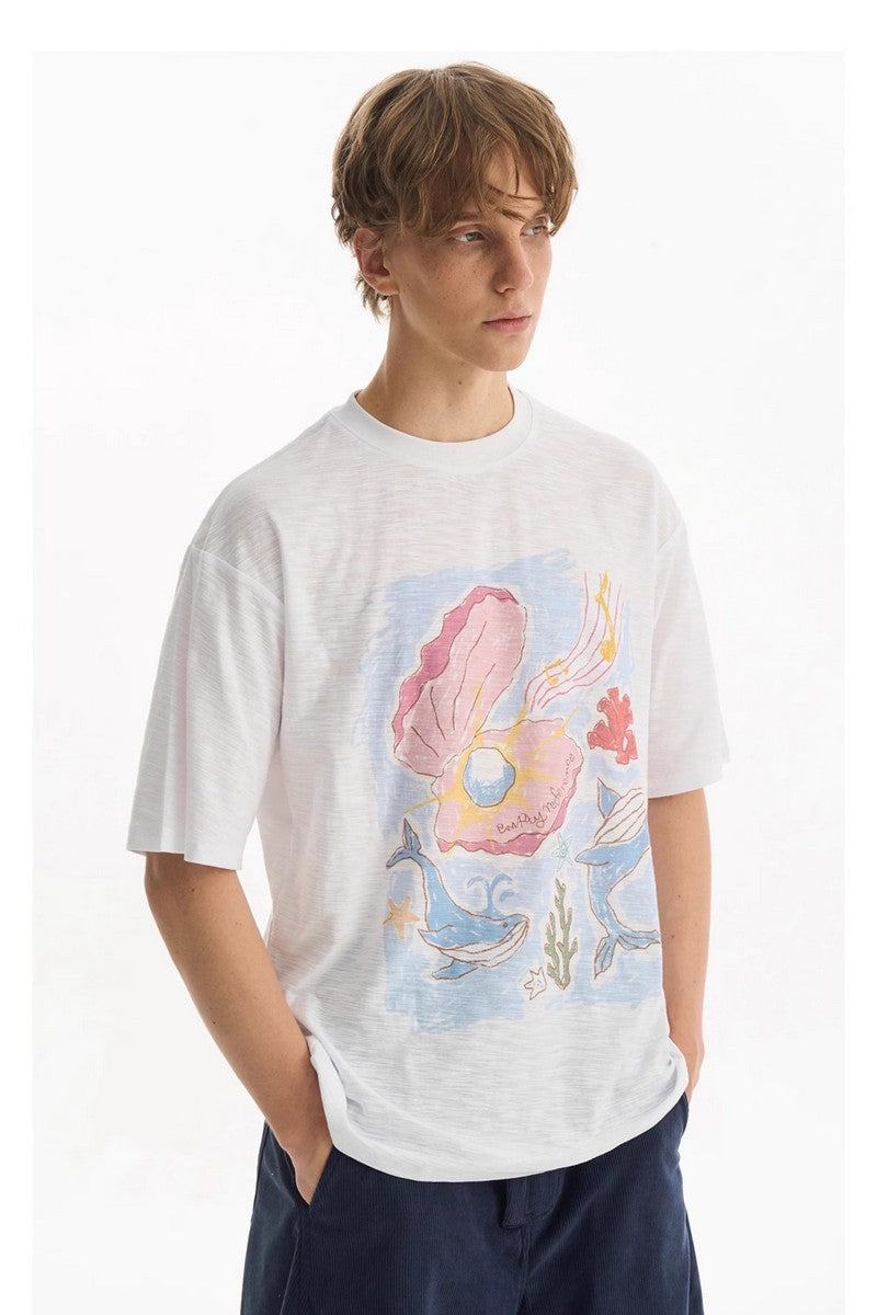 Hand Drawn Ocean Graphic Tee