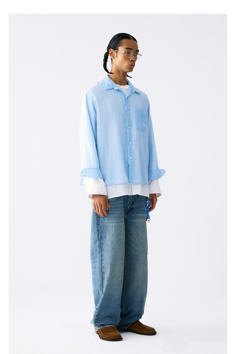 Tencel Slub Double Layer Shirt