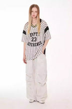 Number Stripe Logo Polo