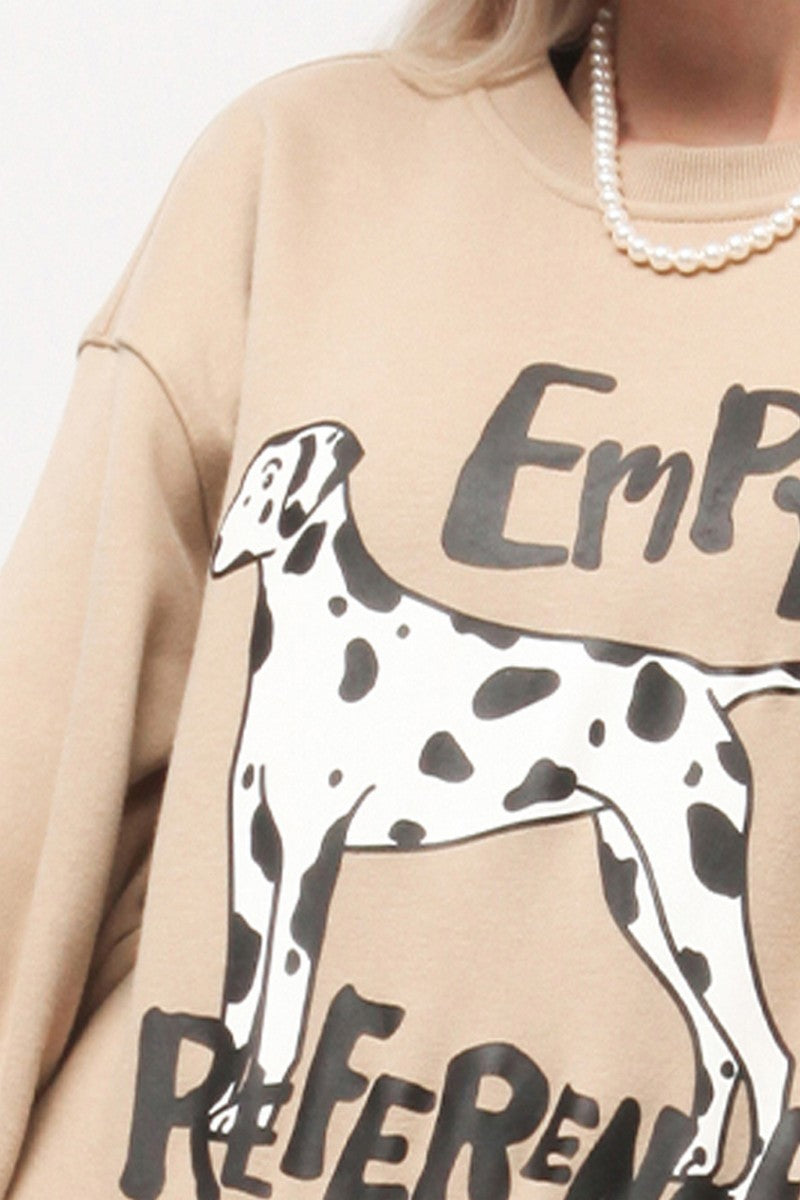 Dalmatian Graffiti Crewneck Sweatshirt
