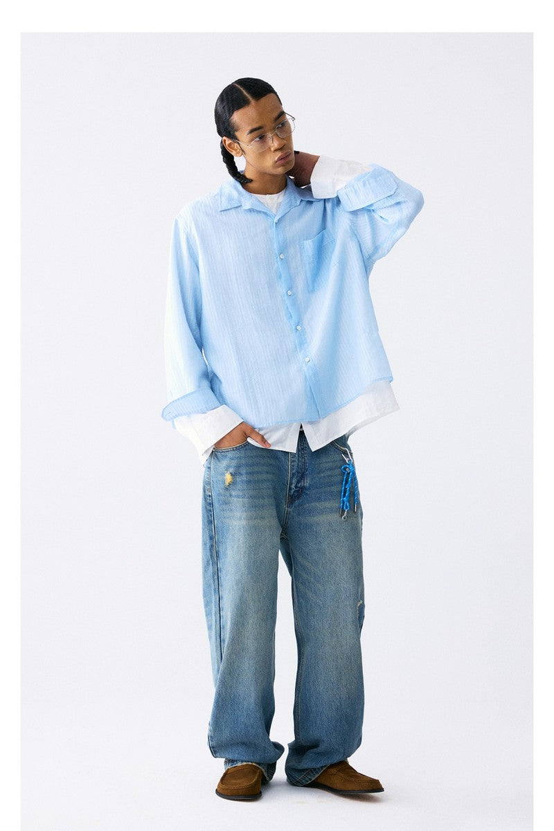 Tencel Slub Double Layer Shirt