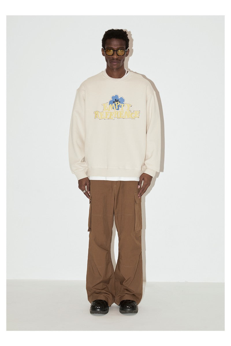 Sketch Floral Graphic Sweatshirt