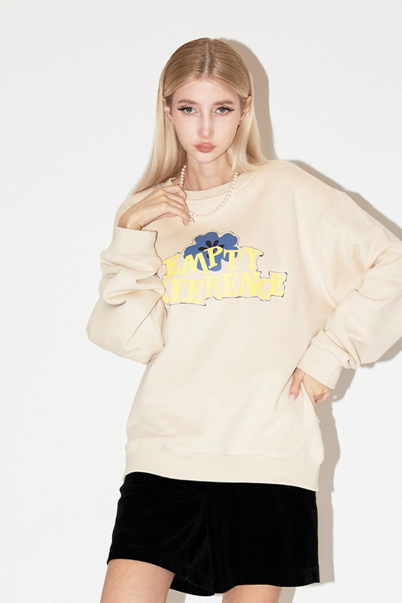 Sketch Floral Graphic Sweatshirt