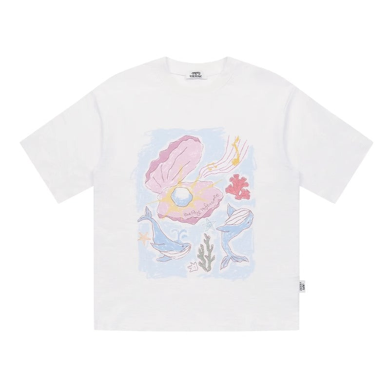 Hand Drawn Ocean Graphic Tee