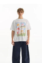 Whimsical Sketch Cotton Tee