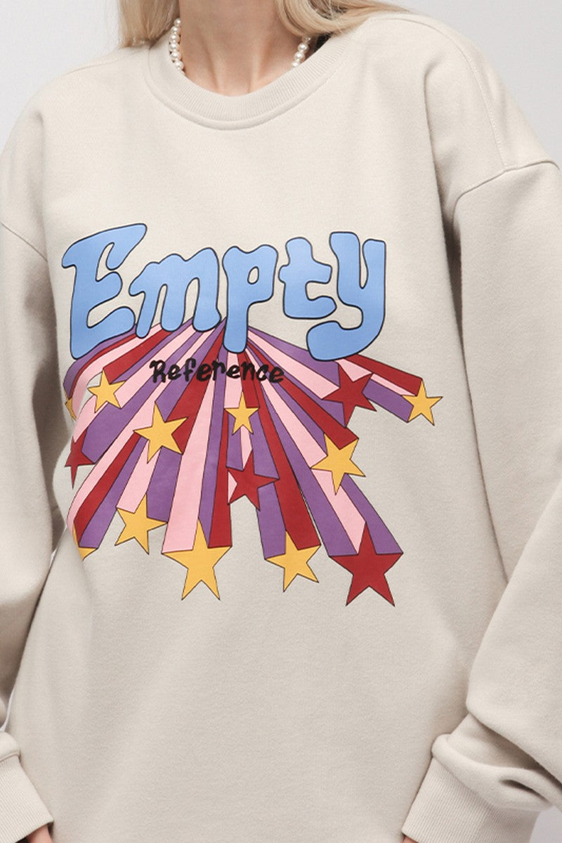 Colorful Star Print Sweatshirt