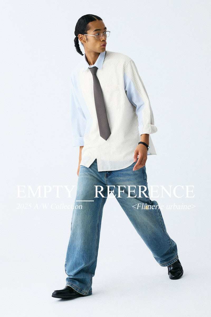 Striped Panel Classic Shirt - Empty Reference