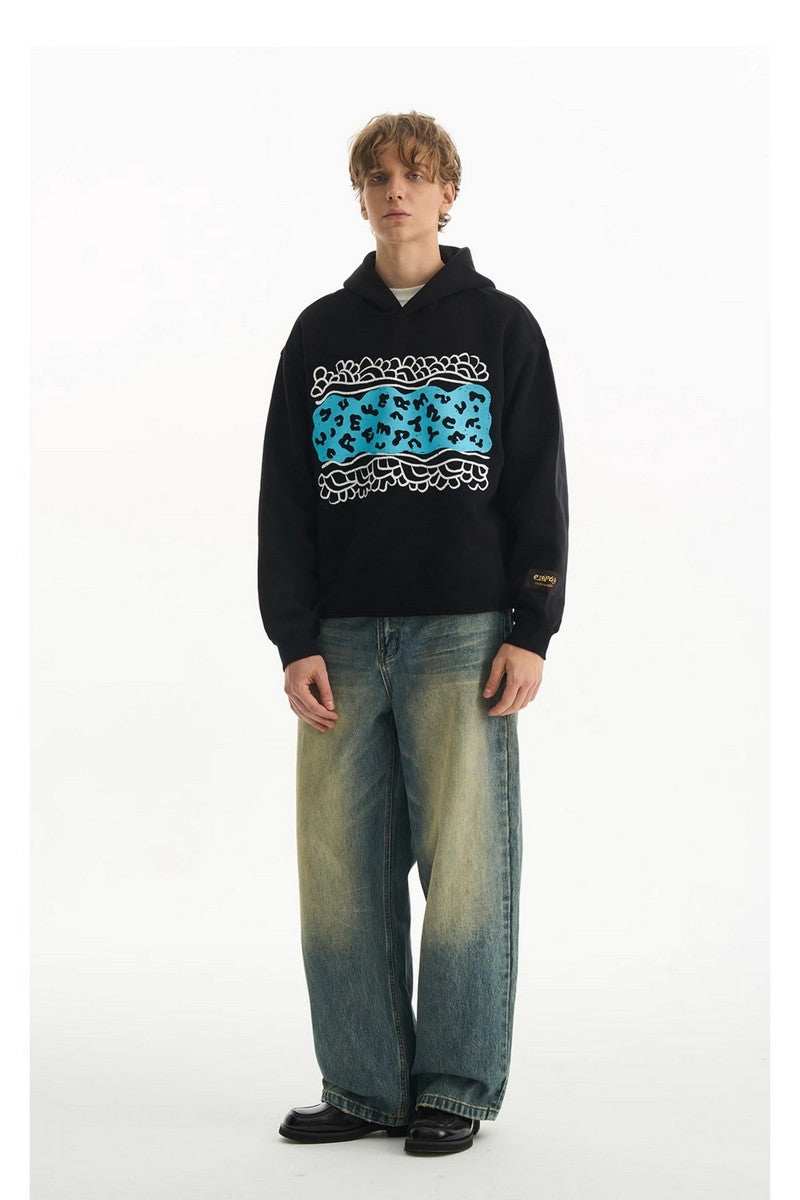 Leopard Patchwork Hoodie - Empty Reference