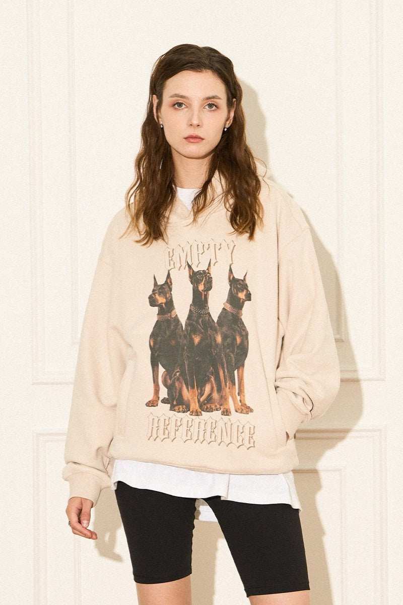 Doberman Vintage Street Hoodie - Empty Reference