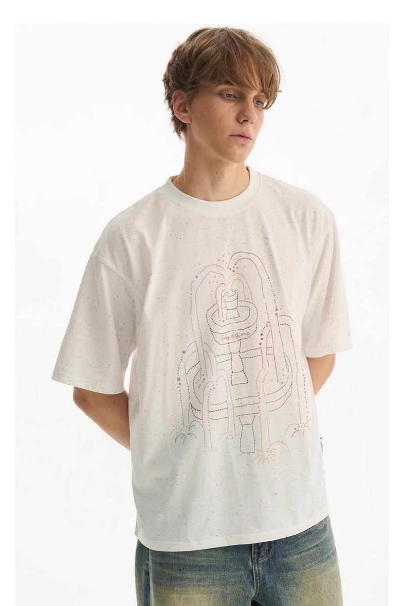 Color Fountain Graphic T-Shirt