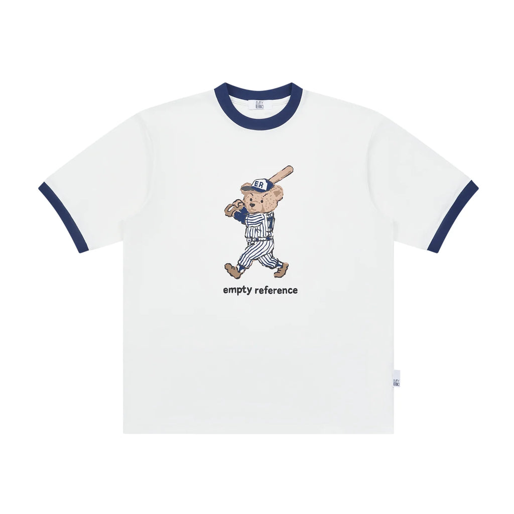 The Slugger Bear Tee - 240g Sorona® Performance with Cartoon Baseball Bear