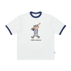 The Slugger Bear Tee - 240g Sorona® Performance with Cartoon Baseball Bear
