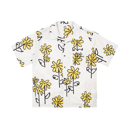 Spring Floral Graphic Shirt