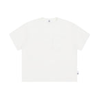Asymmetric Pocket Raw Edge Tee