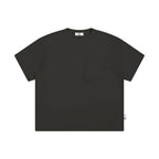 Asymmetric Pocket Raw Edge Tee