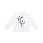 Dalmatian Rose Graphic Long Sleeve Tee