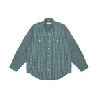Dark Green Plaid Long Sleeve Shirt