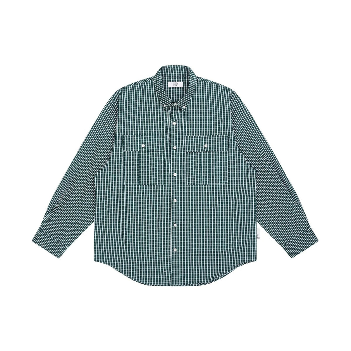 Dark Green Plaid Long Sleeve Shirt
