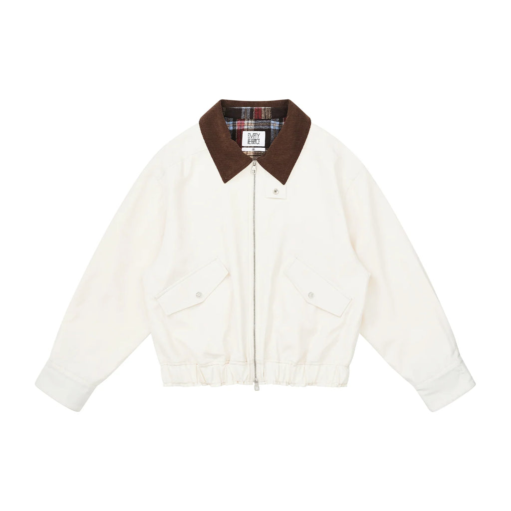 Plaid Corduroy Casual Jacket