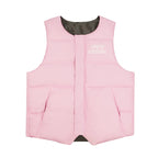Reversible Leopard Embroidered Puffer Vest