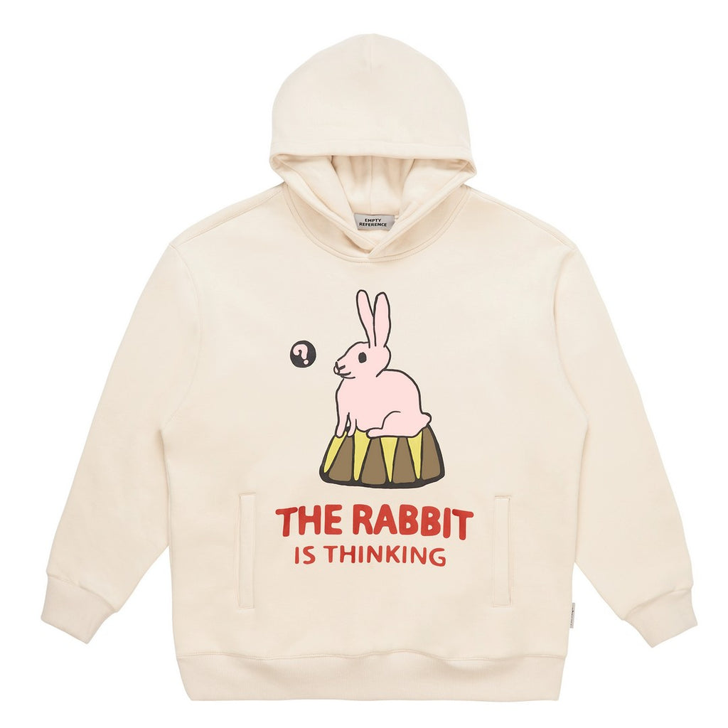 Thinking Bunny Graphic Hoodie