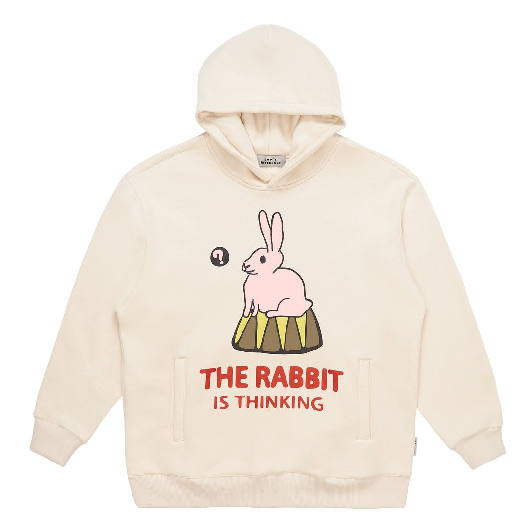 Thinking Bunny Graphic Hoodie